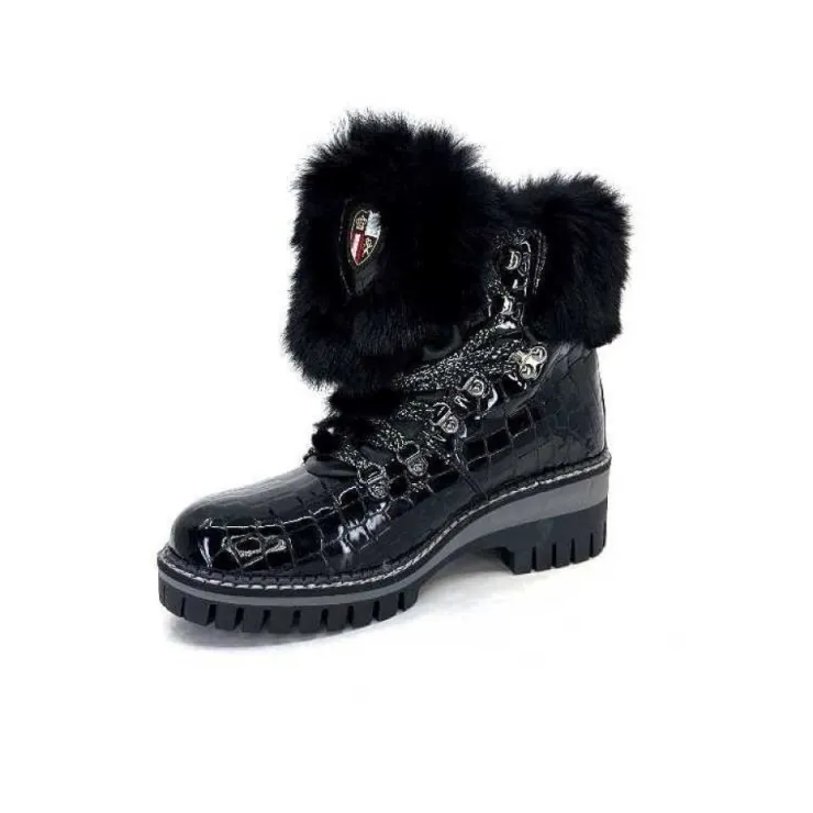 new italia 1915450 Cuir Vernis Coco Noir*Femme Bottines