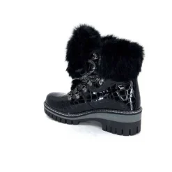 new italia 1915450 Cuir Vernis Coco Noir*Femme Bottines