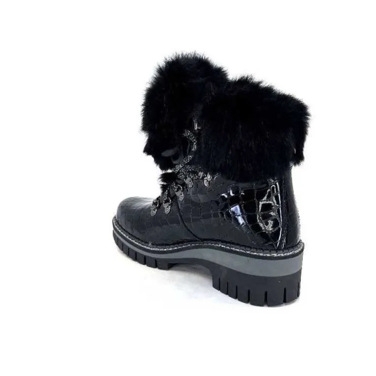 new italia 1915450 Cuir Vernis Coco Noir*Femme Bottines