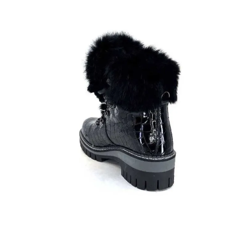 new italia 1915450 Cuir Vernis Coco Noir*Femme Bottines