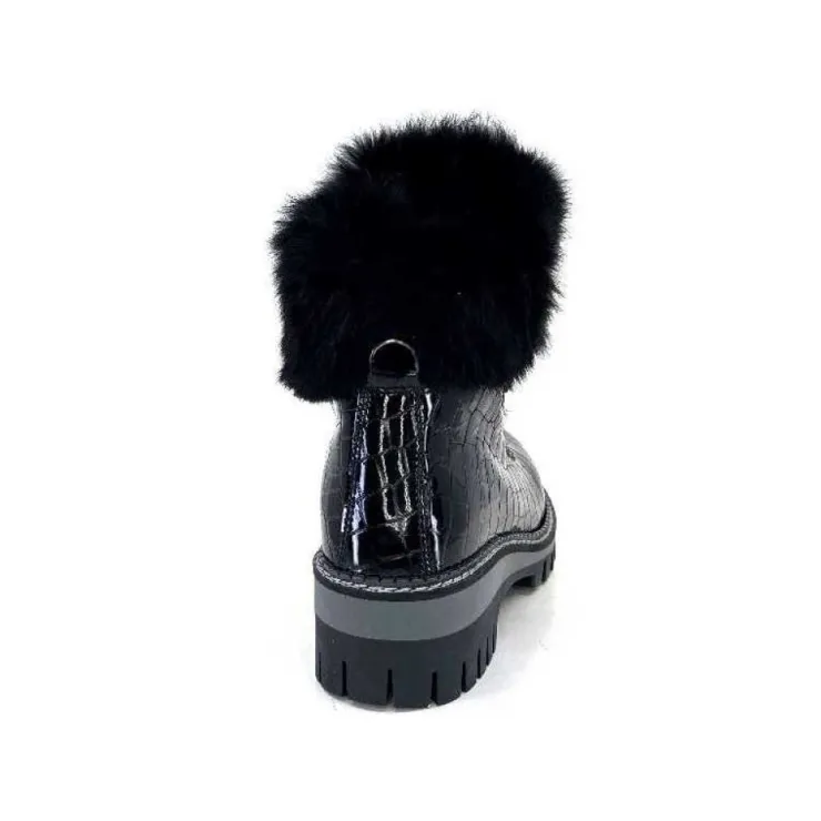 new italia 1915450 Cuir Vernis Coco Noir*Femme Bottines