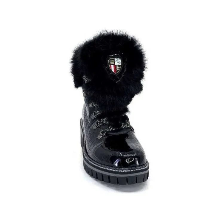 new italia 1915450 Cuir Vernis Coco Noir*Femme Bottines