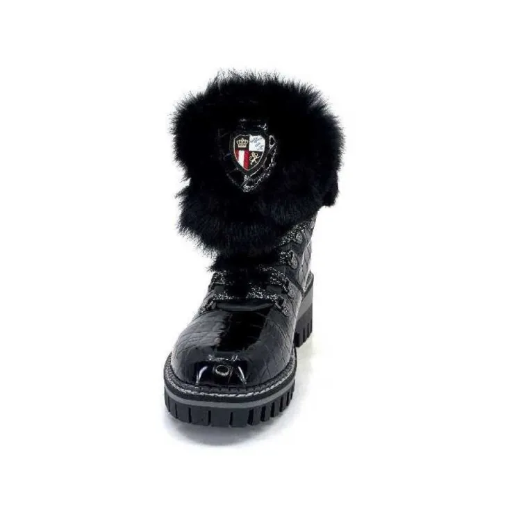 new italia 1915450 Cuir Vernis Coco Noir*Femme Bottines