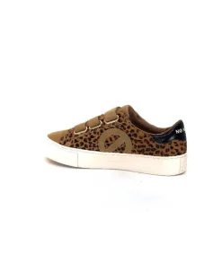 No Name Arcade Straps Side Daim Camel Leo*Femme Baskets