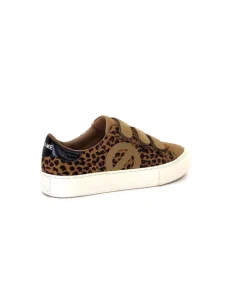 No Name Arcade Straps Side Daim Camel Leo*Femme Baskets