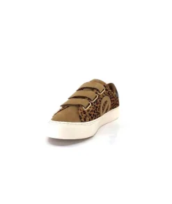 No Name Arcade Straps Side Daim Camel Leo*Femme Baskets