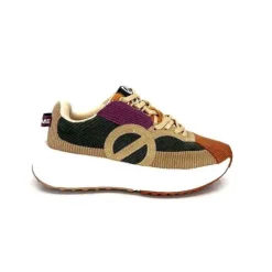 No Name Carter Runner Textile Kaki Noisette*Femme Baskets