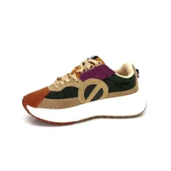 No Name Carter Runner Textile Kaki Noisette*Femme Baskets