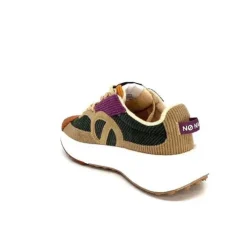 No Name Carter Runner Textile Kaki Noisette*Femme Baskets