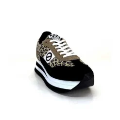 No Name Flex M Jogger Daim Textile Beige Et Noir*Femme Baskets