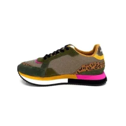 No Name Mia Jogger Olive Taupe Marron*Femme Baskets