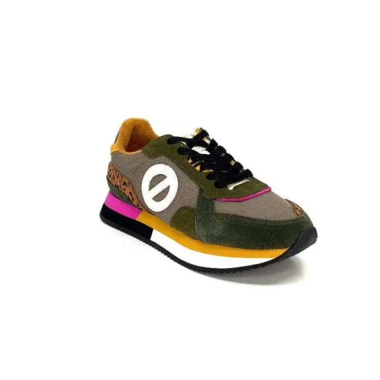 No Name Mia Jogger Olive Taupe Marron*Femme Baskets