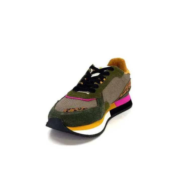 No Name Mia Jogger Olive Taupe Marron*Femme Baskets