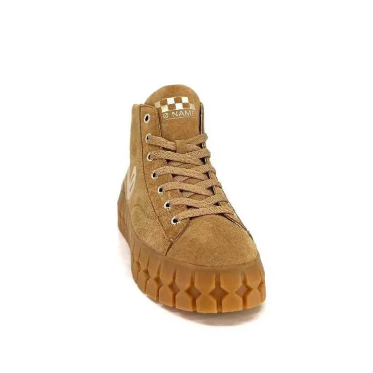 No Name Play Mid Daim Suede Nuts*Femme Baskets