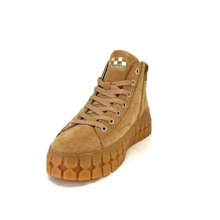 No Name Play Mid Daim Suede Nuts*Femme Baskets