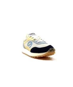No Name Punky Jogger Daim Bleu Textile Beige*Femme Baskets