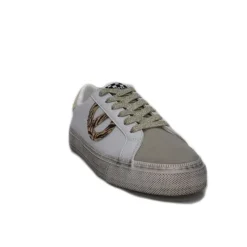 No Name Strike Side Cuir Blanc Or*Femme Baskets