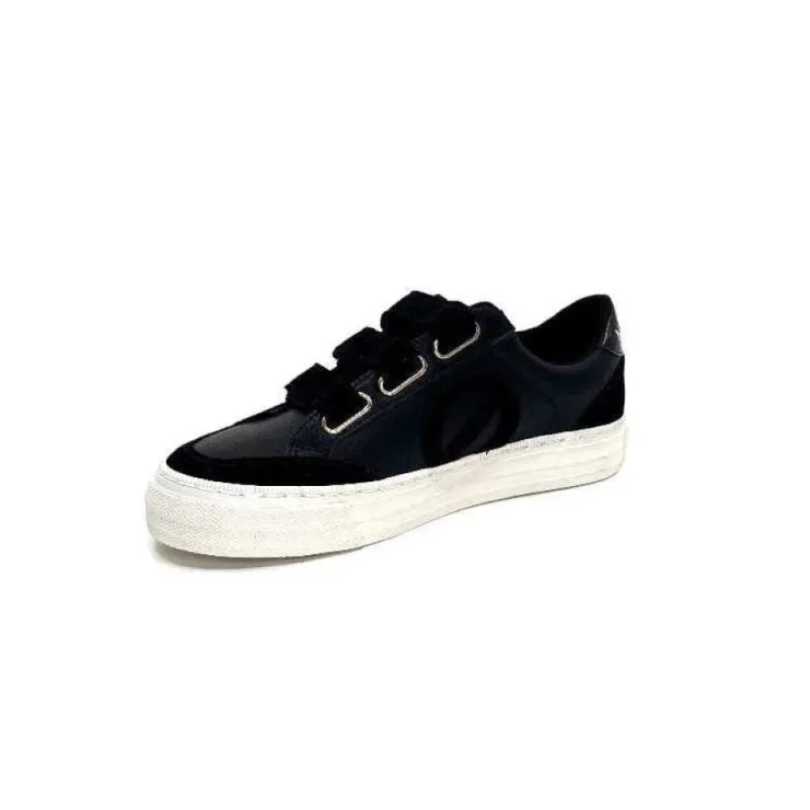 No Name Strike Straps Cuir Noir*Femme Baskets