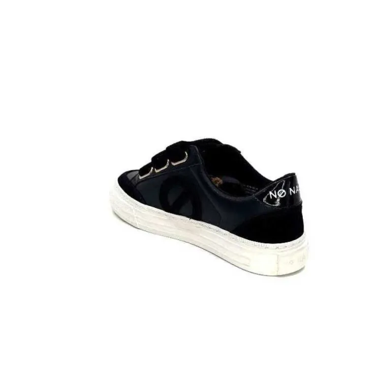 No Name Strike Straps Cuir Noir*Femme Baskets