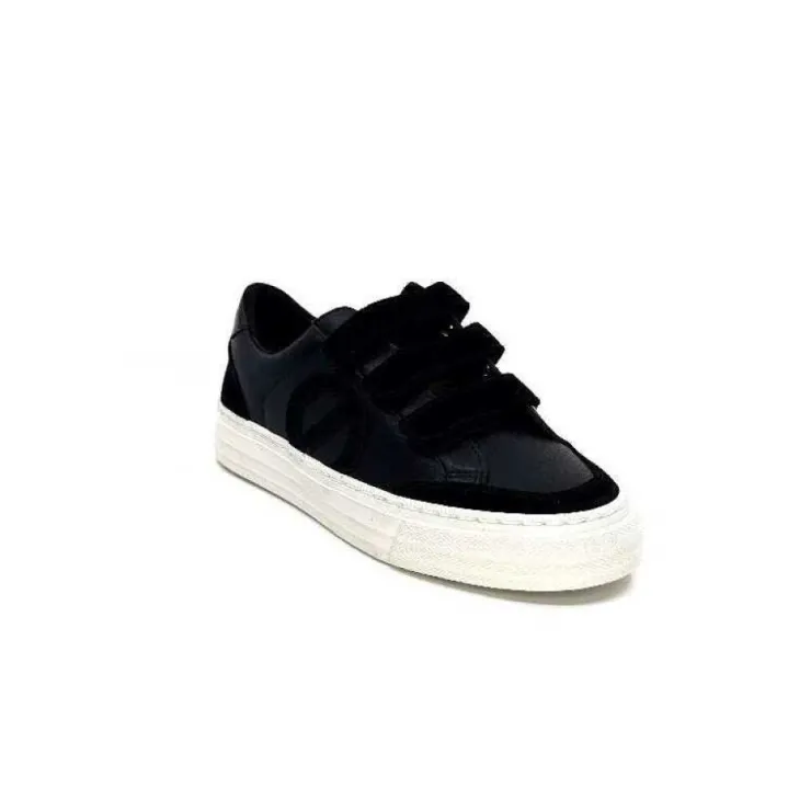 No Name Strike Straps Cuir Noir*Femme Baskets