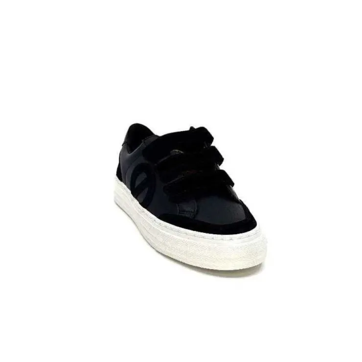 No Name Strike Straps Cuir Noir*Femme Baskets
