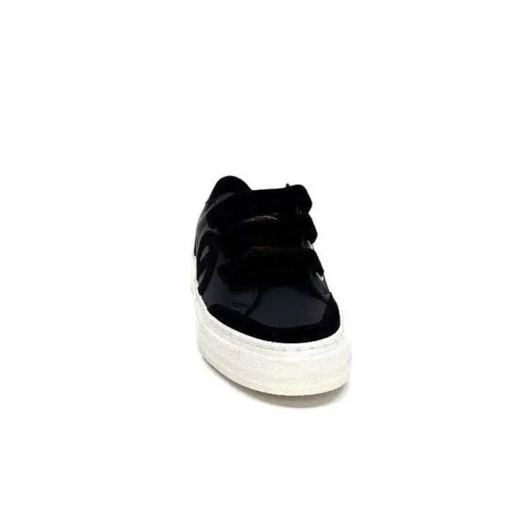 No Name Strike Straps Cuir Noir*Femme Baskets