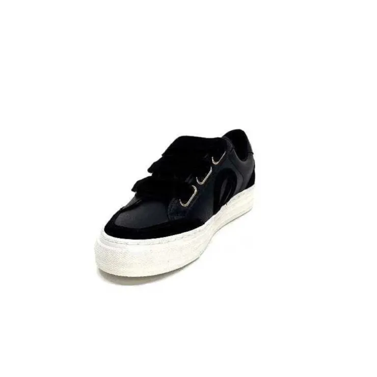 No Name Strike Straps Cuir Noir*Femme Baskets