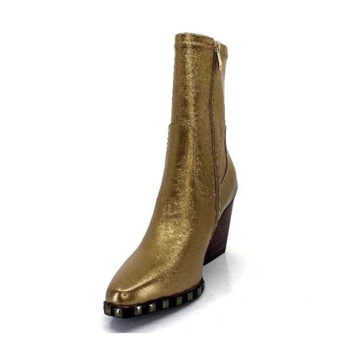noa harmon 9095 Yvette Cuir Metal Or*Femme Santiags