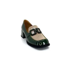 noa harmon 9581-M01 Ben Cuir Vernis Vert*Femme Mocassins