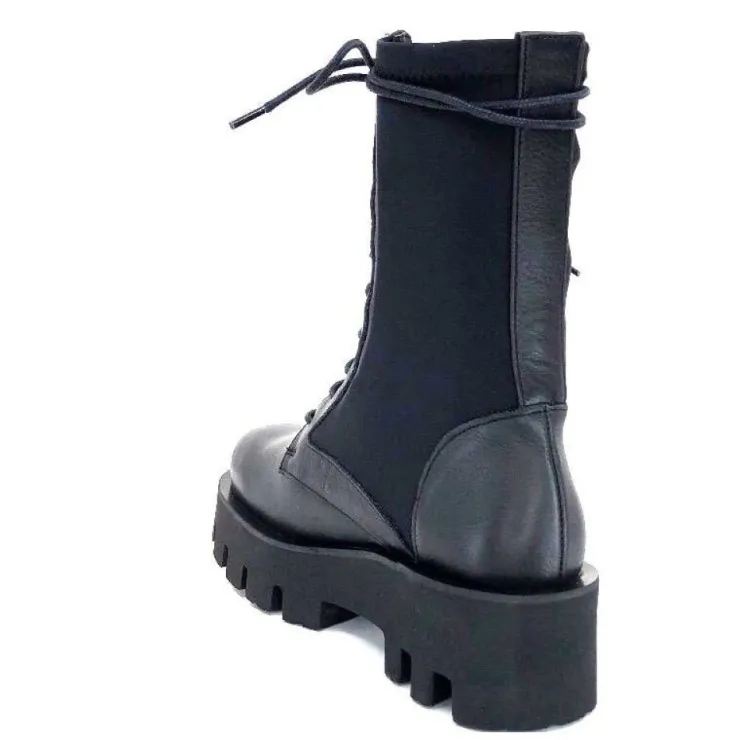 Paloma Barcelo Ahrem Cuir Noir Textile Noir*Femme Bottines