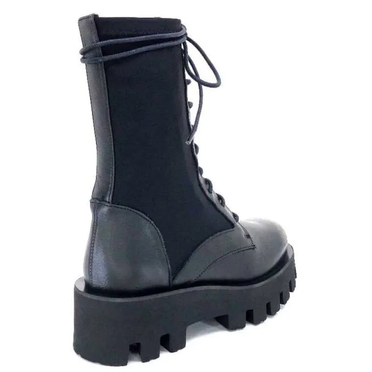 Paloma Barcelo Ahrem Cuir Noir Textile Noir*Femme Bottines