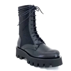 Paloma Barcelo Ahrem Cuir Noir Textile Noir*Femme Bottines