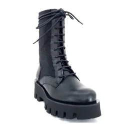 Paloma Barcelo Ahrem Cuir Noir Textile Noir*Femme Bottines
