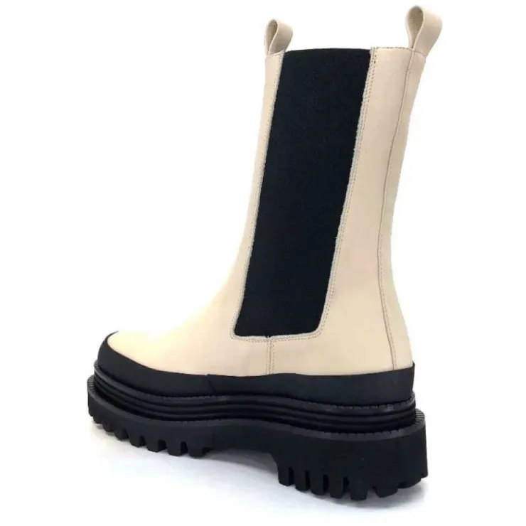 Paloma Barcelo Carmen Cuir Ivory*Femme Bottines