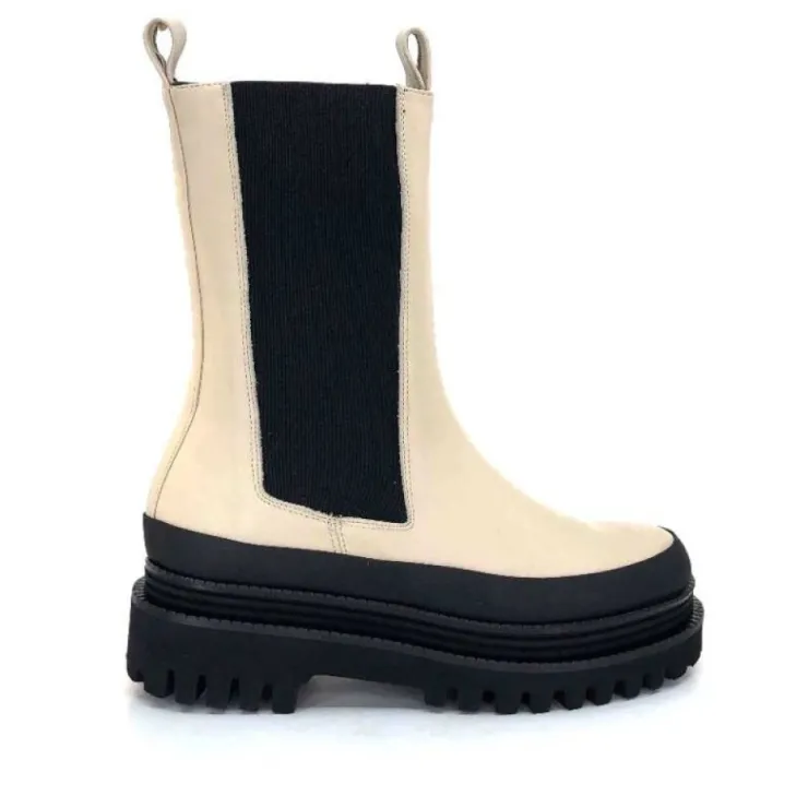 Paloma Barcelo Carmen Cuir Ivory*Femme Bottines
