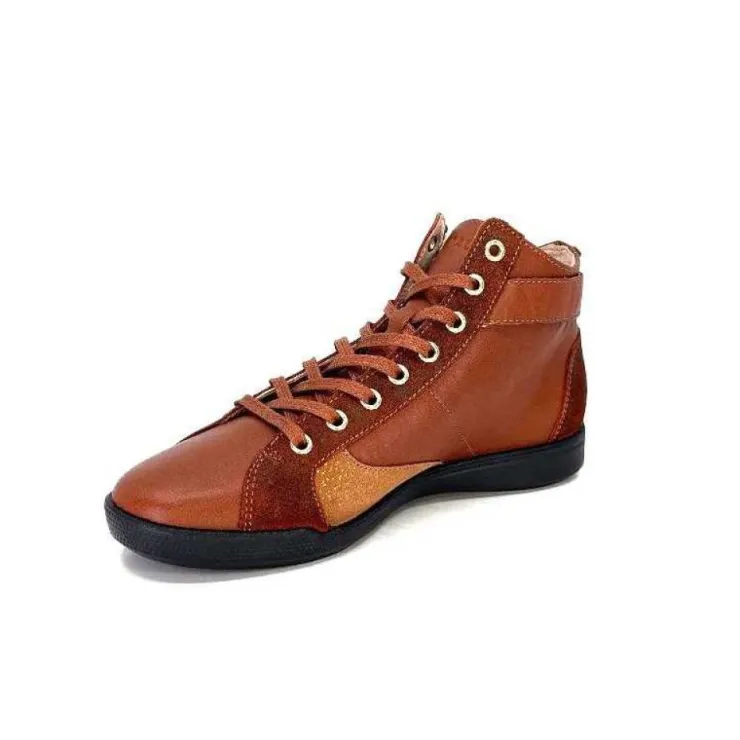 Pataugas 628270 Palme Cuir Rouille*Femme Baskets