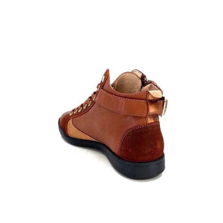 Pataugas 628270 Palme Cuir Rouille*Femme Baskets