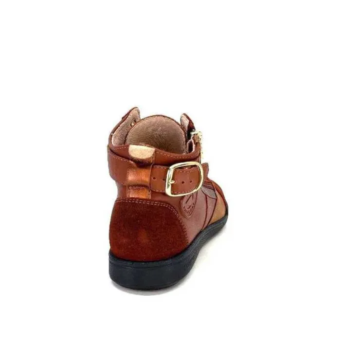 Pataugas 628270 Palme Cuir Rouille*Femme Baskets