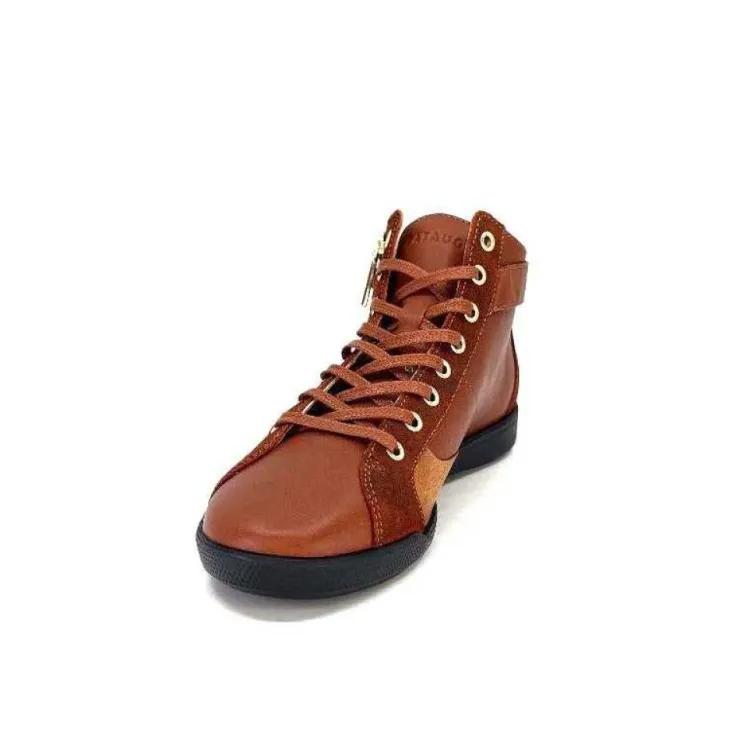 Pataugas 628270 Palme Cuir Rouille*Femme Baskets