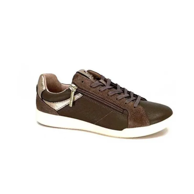 Pataugas 628403 Palme Cuir Taupe*Femme Baskets