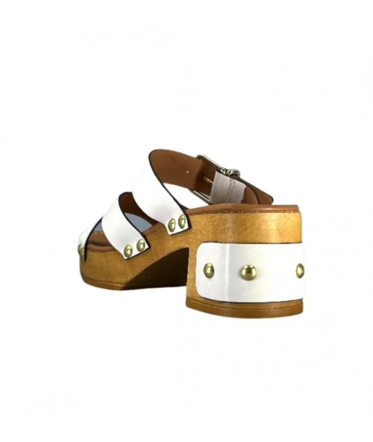 Pedro Miralles 13151 Cuir Blanc*Femme Sandales