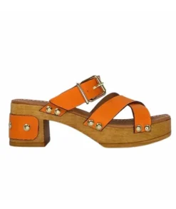 Pedro Miralles 13151 Cuir Orange*Femme Sandales