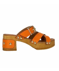 Pedro Miralles 13151 Cuir Orange*Femme Sandales