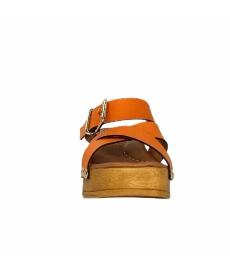 Pedro Miralles 13151 Cuir Orange*Femme Sandales