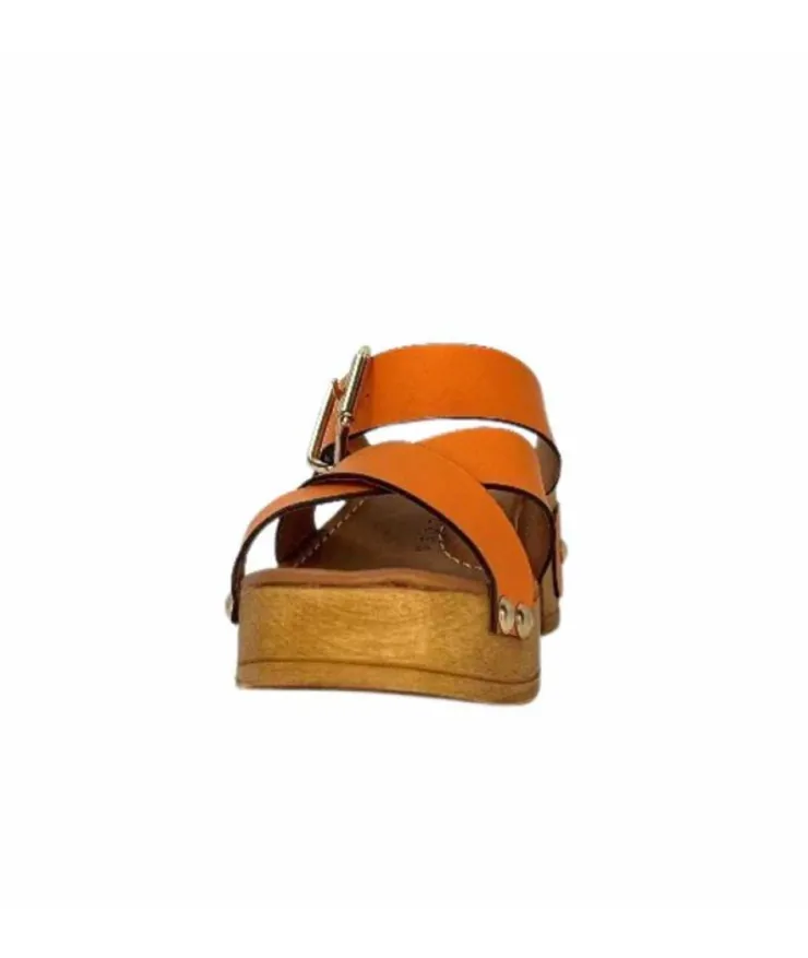 Pedro Miralles 13151 Cuir Orange*Femme Sandales