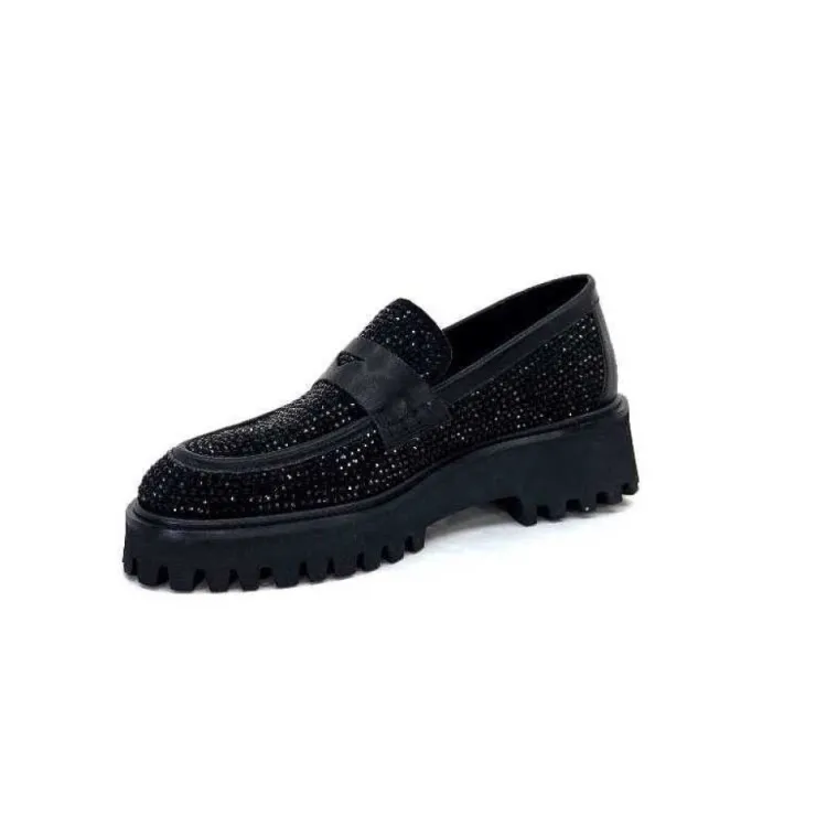 Pedro Miralles 25125 Daim Noir*Femme Mocassins
