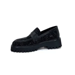 Pedro Miralles 25125 Daim Noir*Femme Mocassins