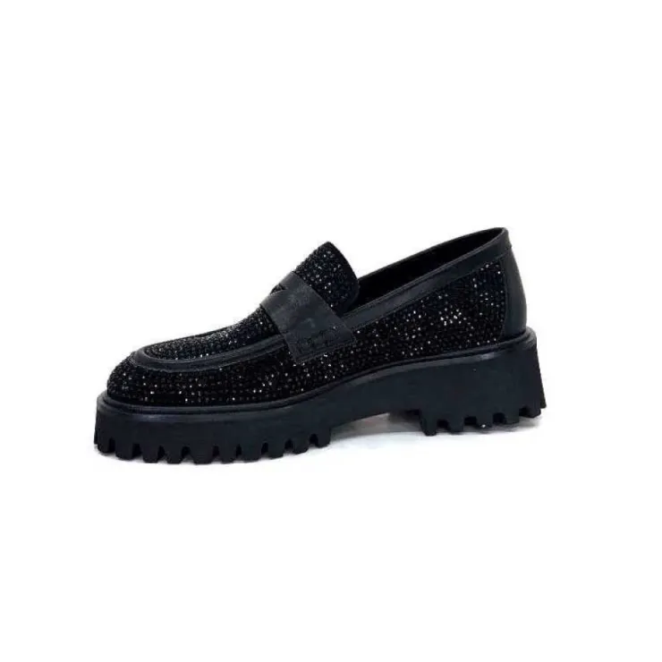 Pedro Miralles 25125 Daim Noir*Femme Mocassins