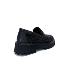 Pedro Miralles 25125 Daim Noir*Femme Mocassins