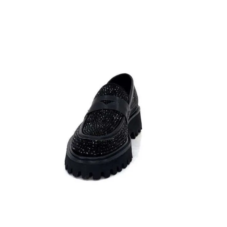 Pedro Miralles 25125 Daim Noir*Femme Mocassins